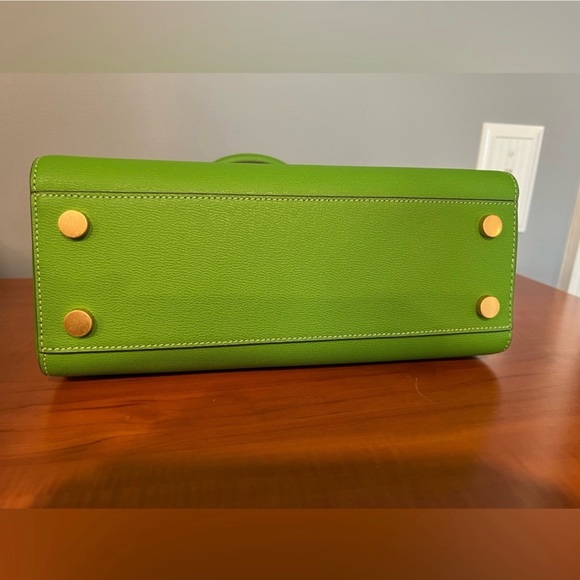 NEW! Kate Spade Katy Medium Vibrant Green Top Handle Bag - Picture 8 of 9